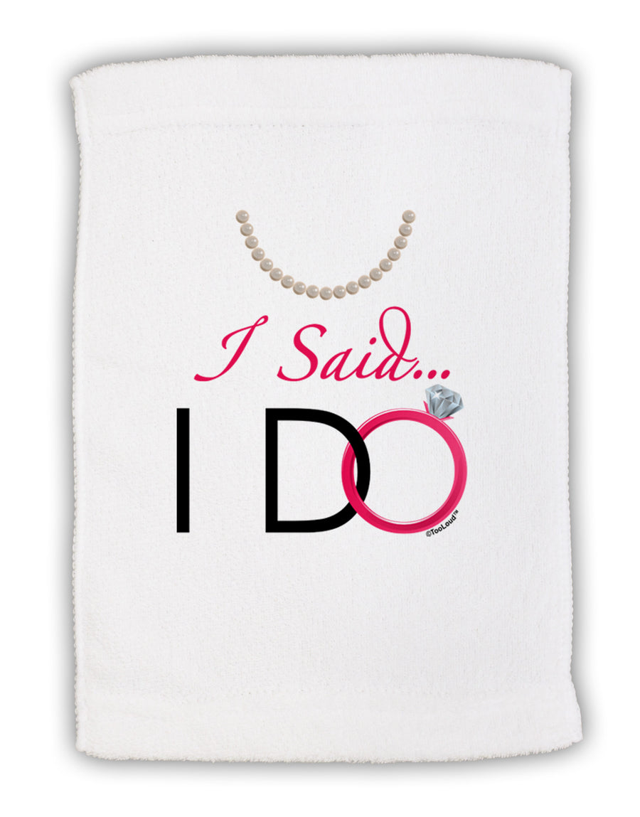 I Said I Do - Bride Micro Terry Sport Towel 11 x 18 inches-TooLoud-White-Davson Sales