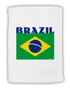 Brazil Flag Micro Terry Sport Towel 11 x 18 inches-TooLoud-White-Davson Sales