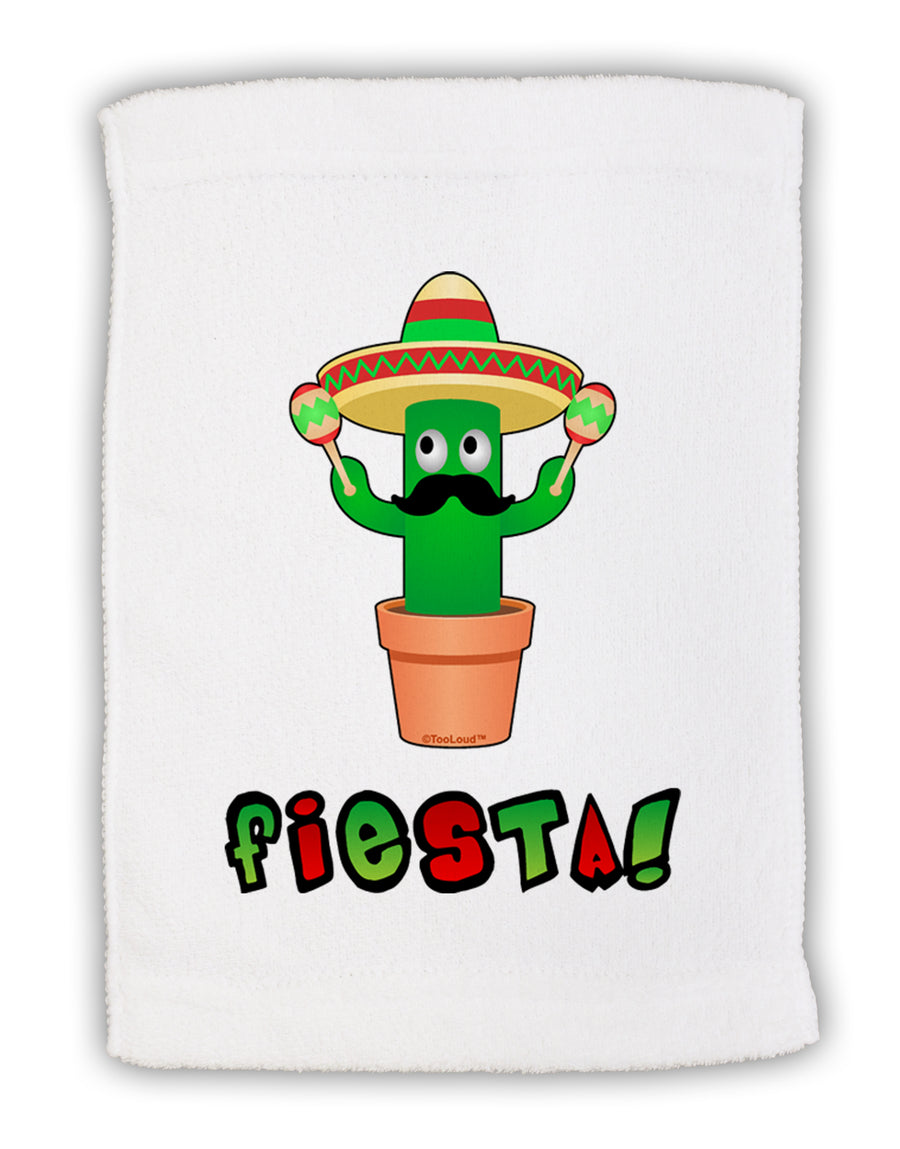 Fiesta Cactus Text Micro Terry Sport Towel 15 X 22 inches by TooLoud-Sport Towel-TooLoud-White-Davson Sales