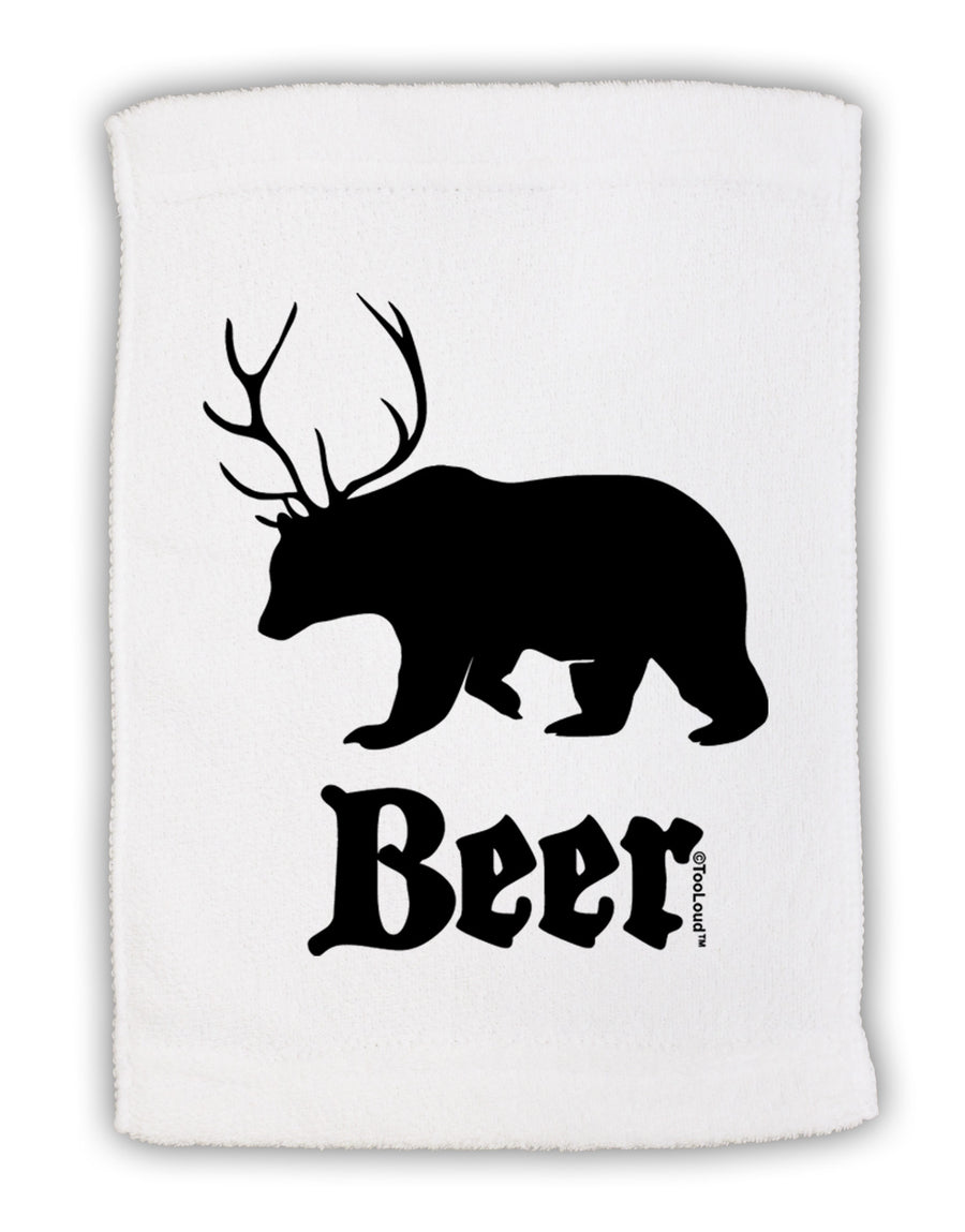 Beer Animal Micro Terry Sport Towel 11 x 18 inches-TooLoud-White-Davson Sales