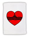 Black Lace Panty Heart Micro Terry Sport Towel 11 x 18 inches-TooLoud-White-Davson Sales