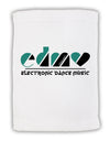 EDM Heart Black Micro Terry Sport Towel 11 x 18 inches-TooLoud-White-Davson Sales