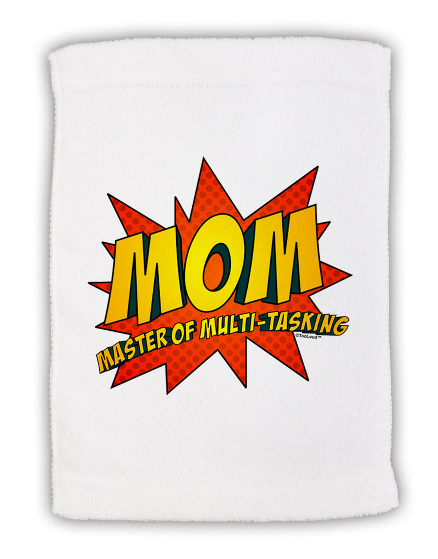 Mom Master Of Multi-tasking Micro Terry Sport Towel 11 x 18 inches-TooLoud-White-Davson Sales