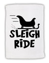 Sleigh Ride BnW Micro Terry Sport Towel 11 x 18 inches-TooLoud-White-Davson Sales