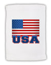 USA Flag Micro Terry Sport Towel 11 x 18 inches-TooLoud-White-Davson Sales