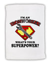 Ironworker - Superpower Micro Terry Sport Towel 11 x 18 inches-TooLoud-White-Davson Sales