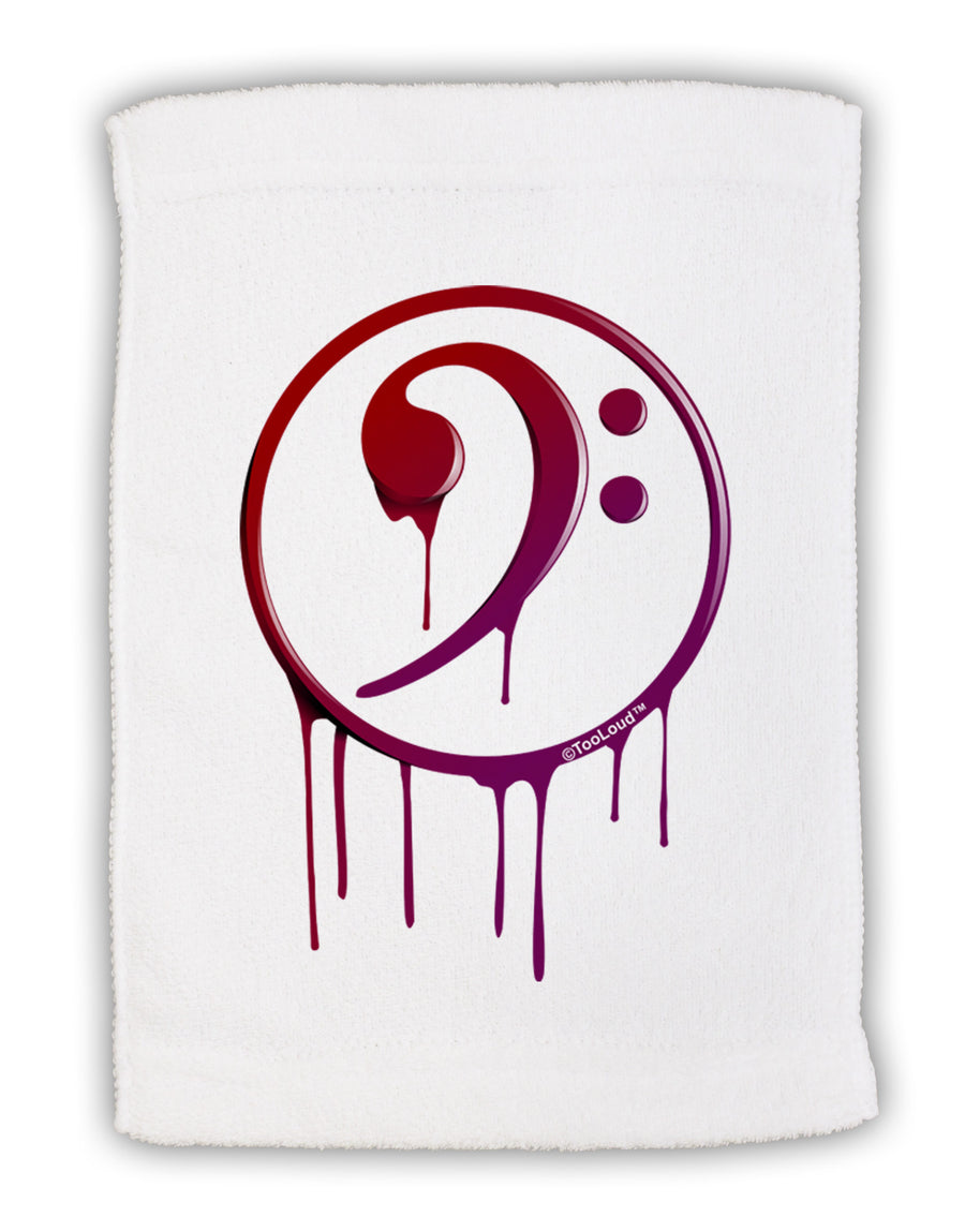 Dripping Bass Symbol Micro Terry Sport Towel 15 X 22 inches-Sport Towel-TooLoud-White-Davson Sales