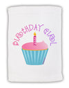 Birthday Girl - Candle Cupcake Micro Terry Sport Towel 15 X 22 inches by TooLoud-Sport Towel-TooLoud-White-Davson Sales