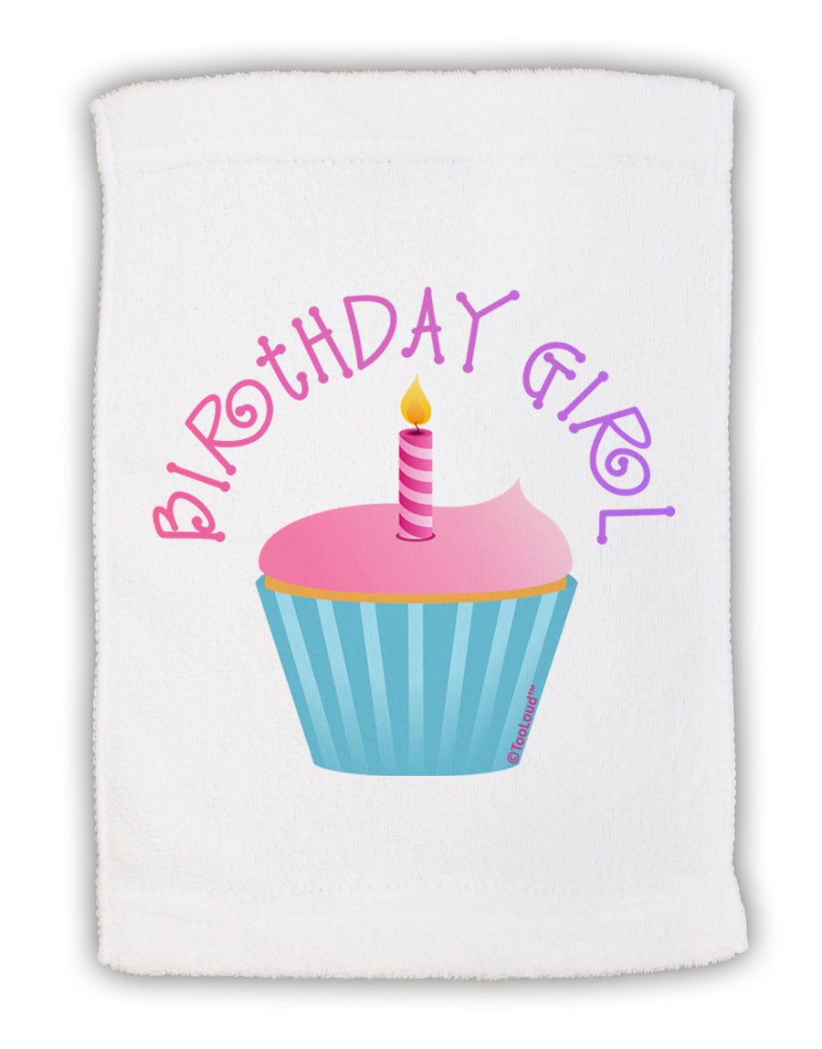 Birthday Girl - Candle Cupcake Micro Terry Sport Towel 15 X 22 inches by TooLoud-Sport Towel-TooLoud-White-Davson Sales