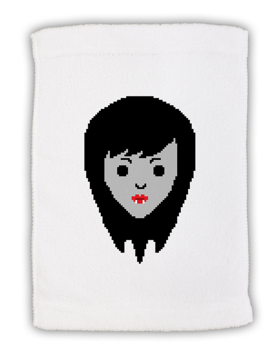 Cute Pixel Vampire Female Micro Terry Sport Towel 11 x 18 inches-TooLoud-White-Davson Sales