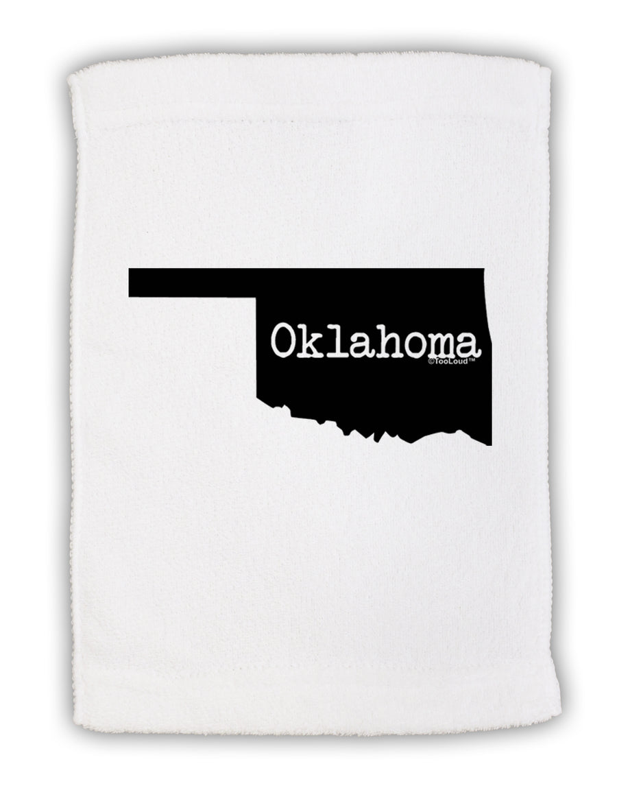 Oklahoma - United States Shape Micro Terry Sport Towel 11 x 18 Inch by TooLoud-Sport Towel-TooLoud-White-Davson Sales