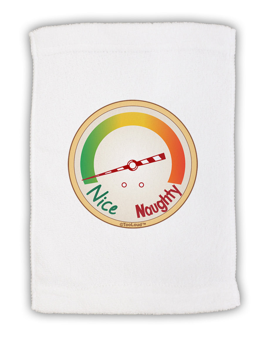 Naughty or Nice Meter Nice Micro Terry Sport Towel 11 x 18 inches-TooLoud-White-Davson Sales