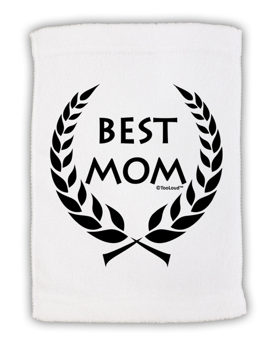 Best Mom - Wreath Design Micro Terry Sport Towel 15 X 22 inches by TooLoud-Sport Towel-TooLoud-White-Davson Sales