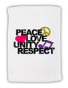 PLUR Distressed Text Micro Terry Sport Towel 11 x 18 inches-TooLoud-White-Davson Sales