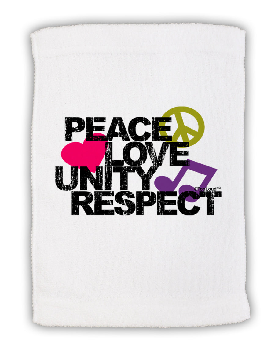 PLUR Distressed Text Micro Terry Sport Towel 11 x 18 inches-TooLoud-White-Davson Sales