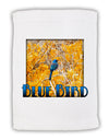 Blue Bird In Yellow Text Micro Terry Sport Towel 15 X 22 inches-Sport Towel-TooLoud-White-Davson Sales