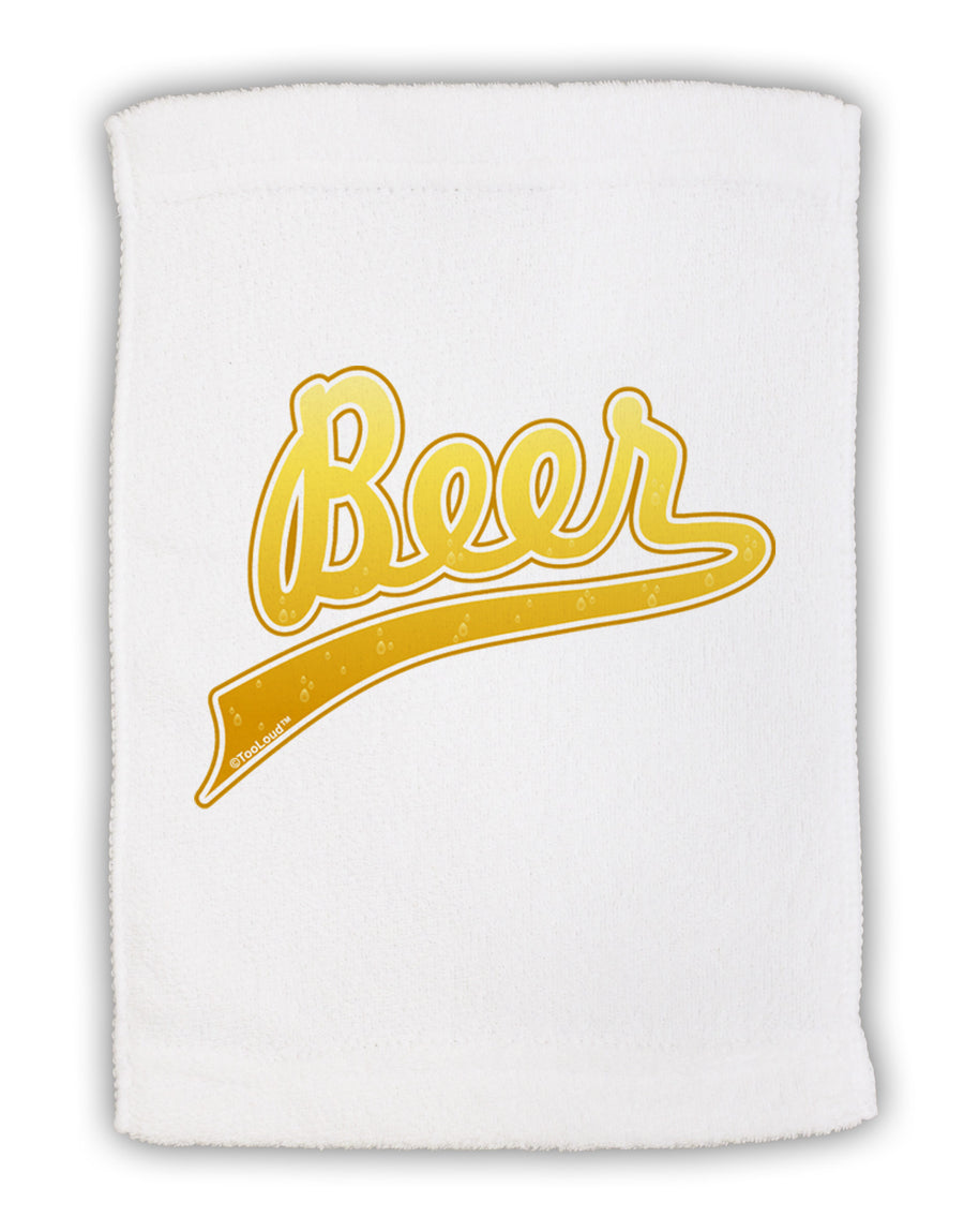 Beer Jersey Micro Terry Sport Towel 11 x 18 inches-TooLoud-White-Davson Sales