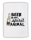 Beer Is My Spirit Animal Micro Terry Sport Towel 11 x 18 inches-TooLoud-White-Davson Sales