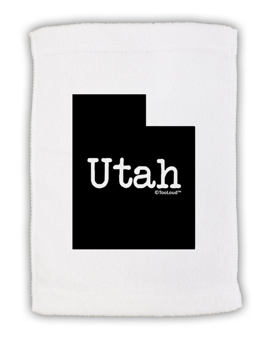 Utah - United States Shape Micro Terry Sport Towel 11 x 18 Inch by TooLoud-Sport Towel-TooLoud-White-Davson Sales