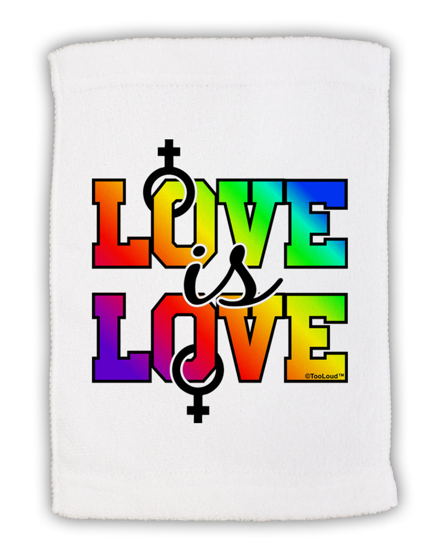 Love Is Love Lesbian Pride Micro Terry Sport Towel 15 X 22 inches-Sport Towel-TooLoud-White-Davson Sales