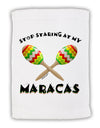 Stop Staring At My Maracas Micro Terry Sport Towel 11 x 18 inches-TooLoud-White-Davson Sales