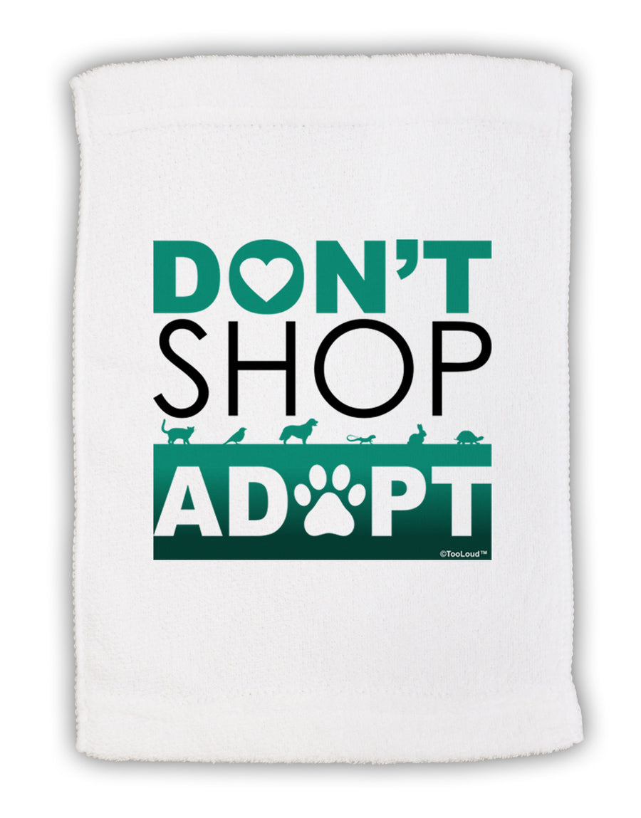 Don't Shop Adopt Micro Terry Sport Towel 11 x 18 inches-TooLoud-White-Davson Sales