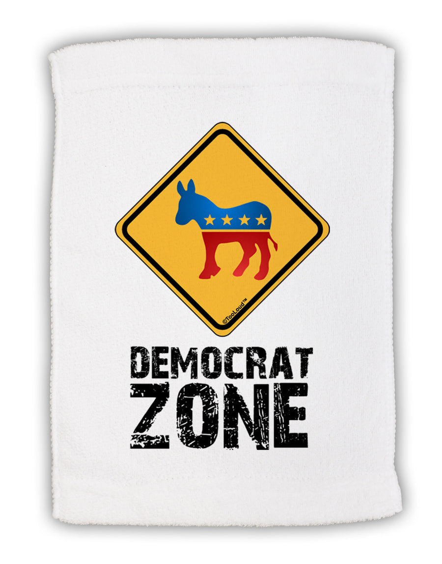 Democrat Zone Micro Terry Sport Towel 11 x 18 inches-TooLoud-White-Davson Sales
