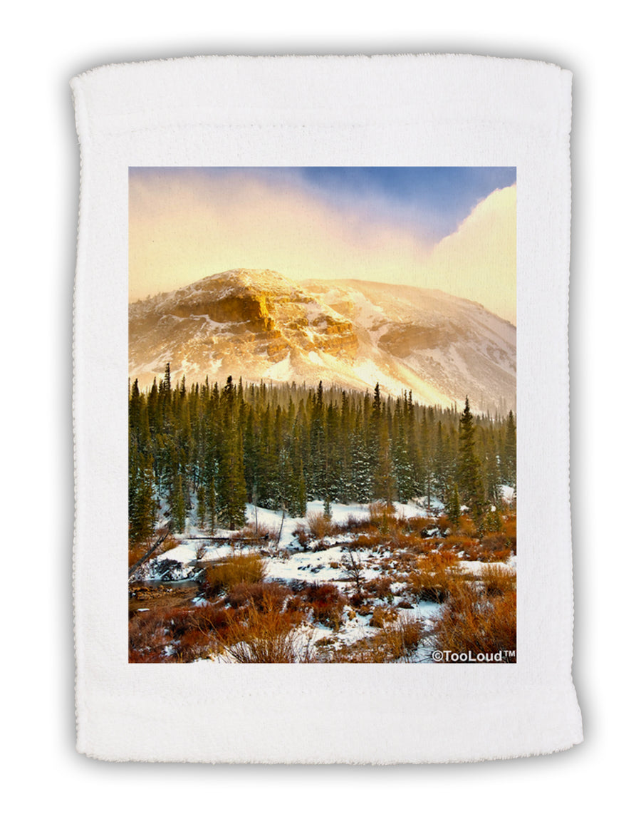 Nature Photography - Mountain Glow Micro Terry Sport Towel 15 X 22 inches by TooLoud