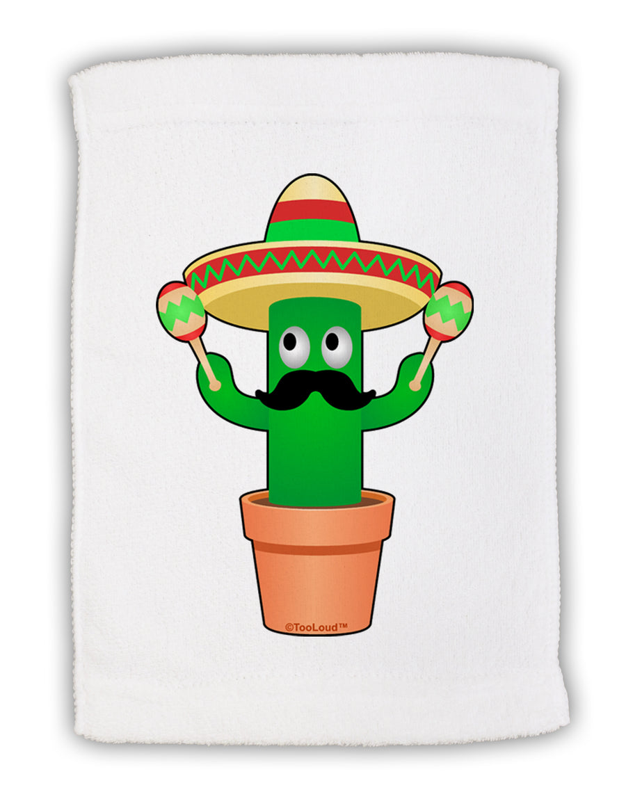 Fiesta Cactus Micro Terry Sport Towel 15 X 22 inches by TooLoud-Sport Towel-TooLoud-White-Davson Sales