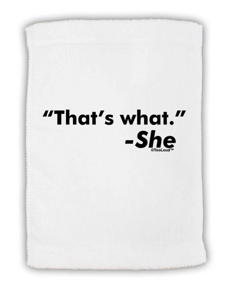 Thats What She Said Micro Terry Sport Towel 15 X 22 inches by TooLoud-Sport Towel-TooLoud-White-Davson Sales