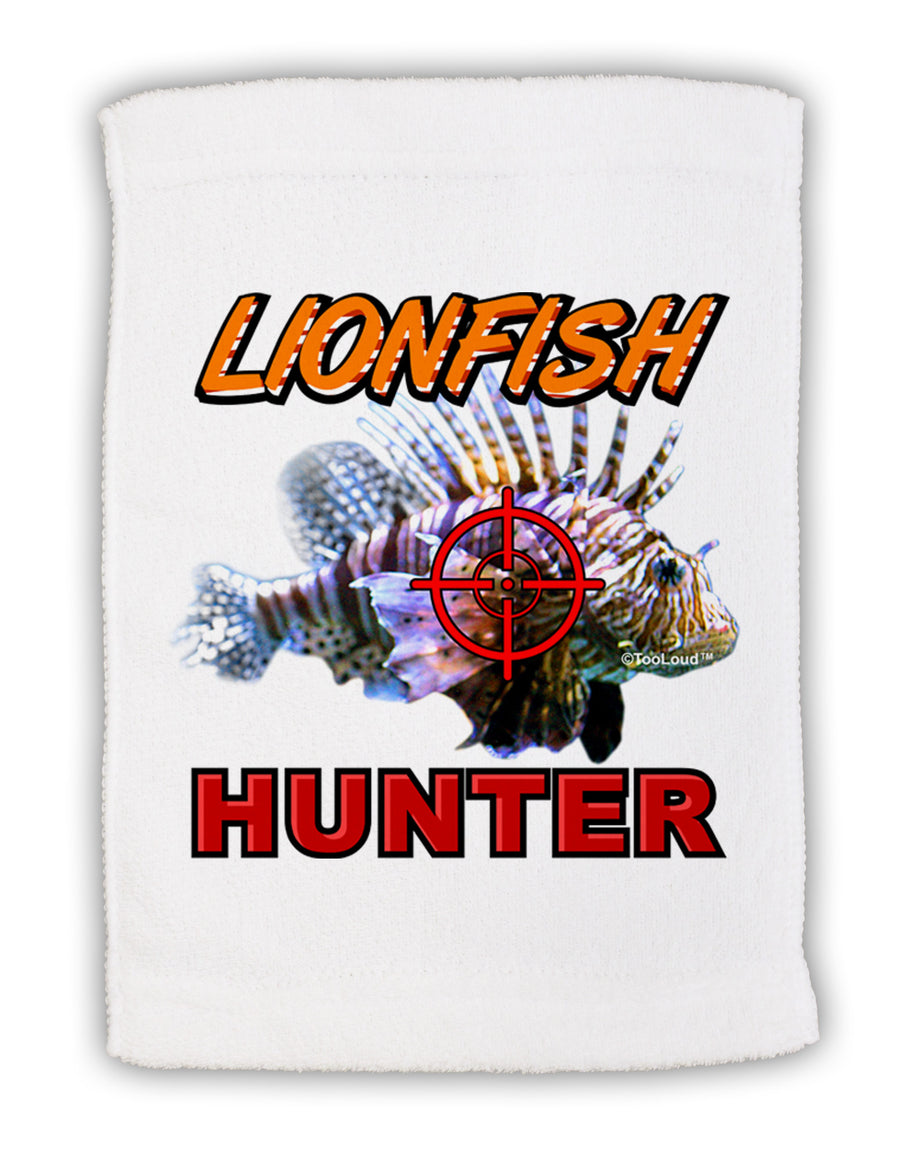 Lionfish Hunter Micro Terry Sport Towel 11 x 18 inches-TooLoud-White-Davson Sales