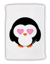 Cute Penguin - Heart Eyes Micro Terry Sport Towel 11 x 18 Inch by TooLoud-Sport Towel-TooLoud-White-Davson Sales