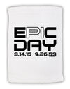 Epic Pi Day Text Design Micro Terry Sport Towel 11 x 18 Inch by TooLoud-Sport Towel-TooLoud-White-Davson Sales