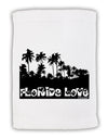 Florida Love - Palm Trees Cutout Design Micro Terry Sport Towel 11 x 18 Inch by TooLoud-Sport Towel-TooLoud-White-Davson Sales