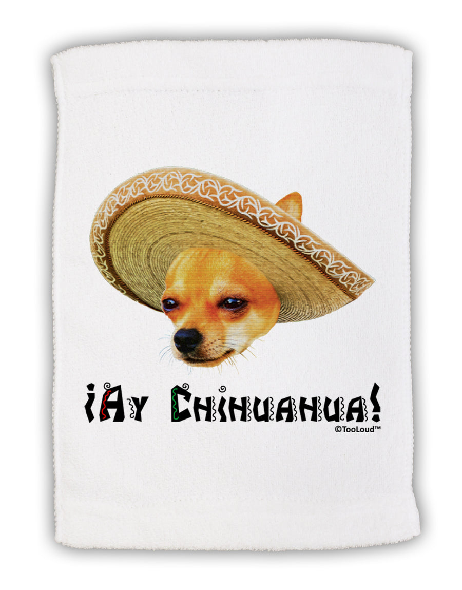 Chihuahua Dog with Sombrero - Ay Chihuahua Micro Terry Sport Towel 11 x 18 Inch by TooLoud-Sport Towel-TooLoud-White-Davson Sales