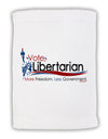 Libertarian Slogan Micro Terry Sport Towel 11 x 18 inches-TooLoud-White-Davson Sales