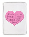 Adoption is When - Mom and Daughter Quote Micro Terry Sport Towel 15 X 22 inches by TooLoud-Sport Towel-TooLoud-White-Davson Sales