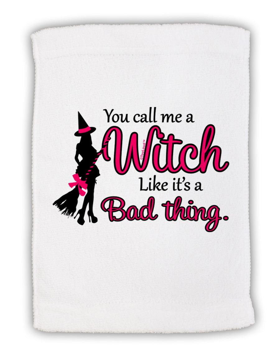 Witch - Bad Thing Micro Terry Sport Towel 11 x 18 inches-TooLoud-White-Davson Sales