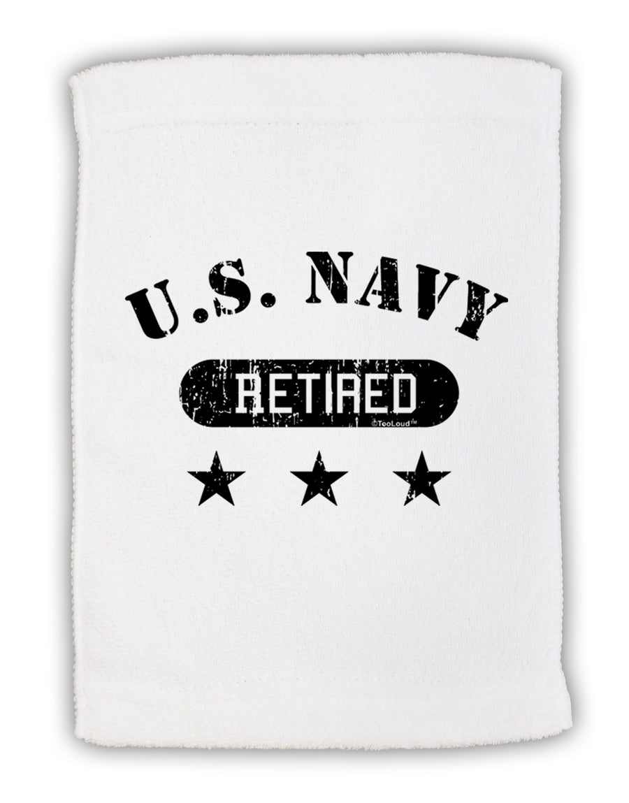 Retired Navy Micro Terry Sport Towel 15 X 22 inches by TooLoud-Sport Towel-TooLoud-White-Davson Sales