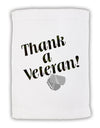 Thank A Veteran Micro Terry Sport Towel 11 x 18 inches-TooLoud-White-Davson Sales