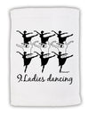 Nine Ladies Dancing Text Micro Terry Sport Towel 11 x 18 inches-TooLoud-White-Davson Sales