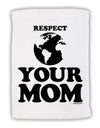 Respect Your Mom - Mother Earth Design Micro Terry Sport Towel 15 X 22 inches-Sport Towel-TooLoud-White-Davson Sales