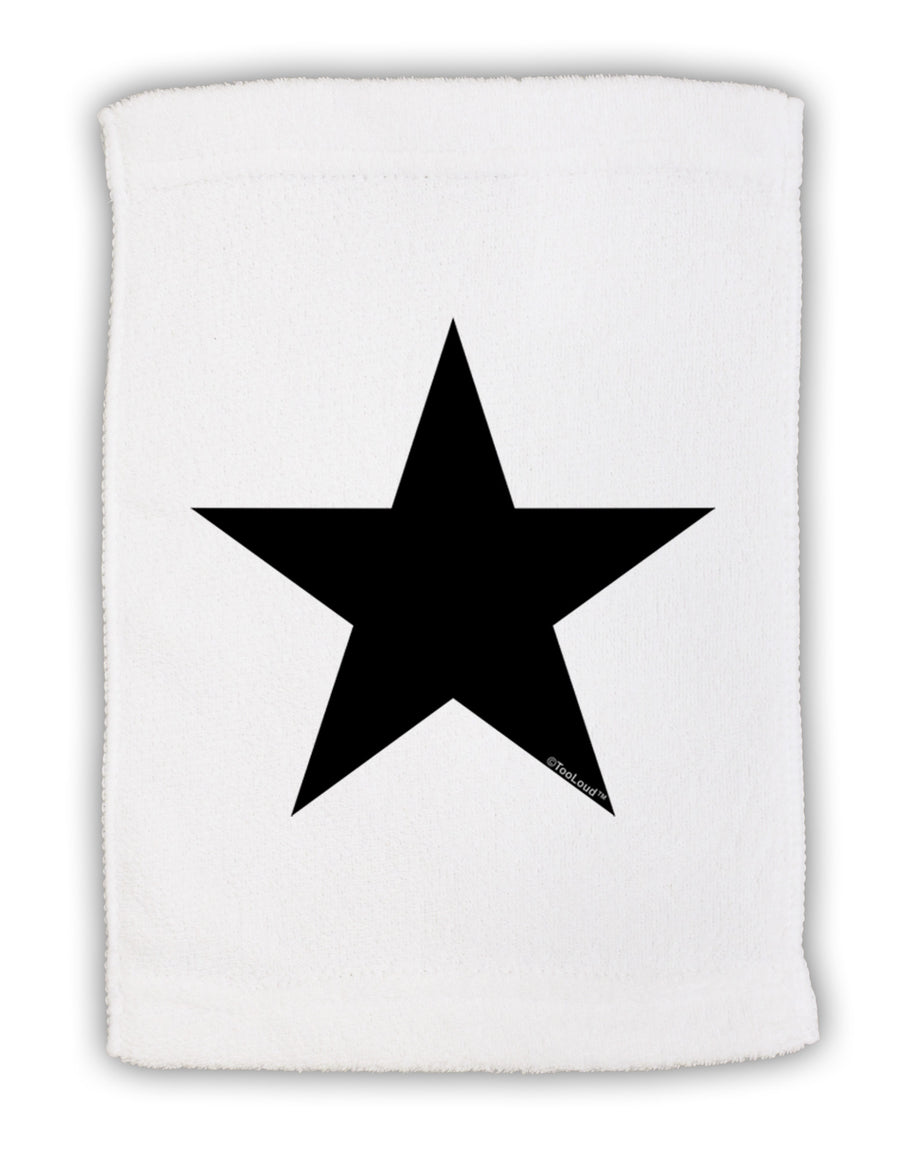 Black Star Micro Terry Sport Towel 15 X 22 inch-SportTowels-TooLoud-Davson Sales