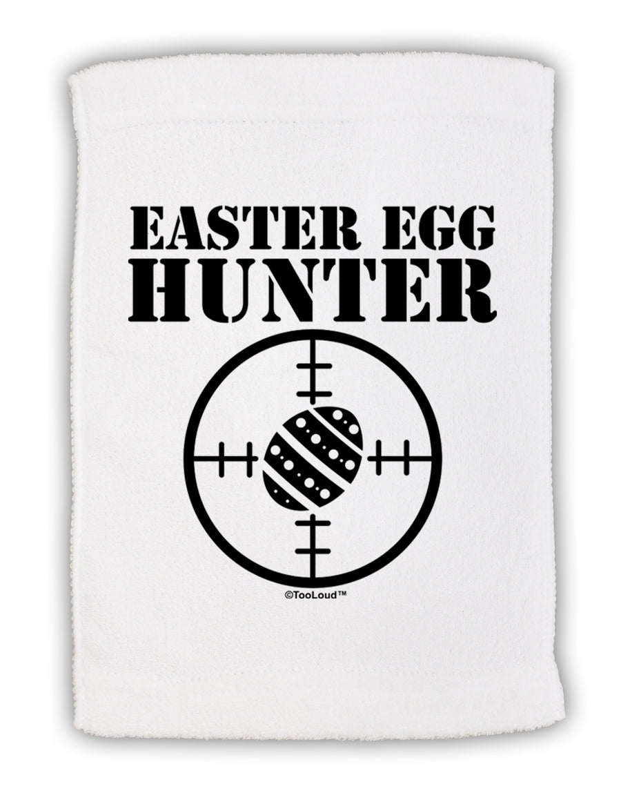 Easter Egg Hunter Black and White Micro Terry Sport Towel 11 x 18 Inch by TooLoud-Sport Towel-TooLoud-White-Davson Sales