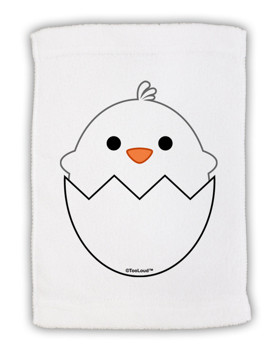 Cute Hatching Chick - White Micro Terry Sport Towel 11 x 18 Inch by TooLoud-Sport Towel-TooLoud-White-Davson Sales