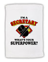 Secretary - Superpower Micro Terry Sport Towel 11 x 18 inches-TooLoud-White-Davson Sales