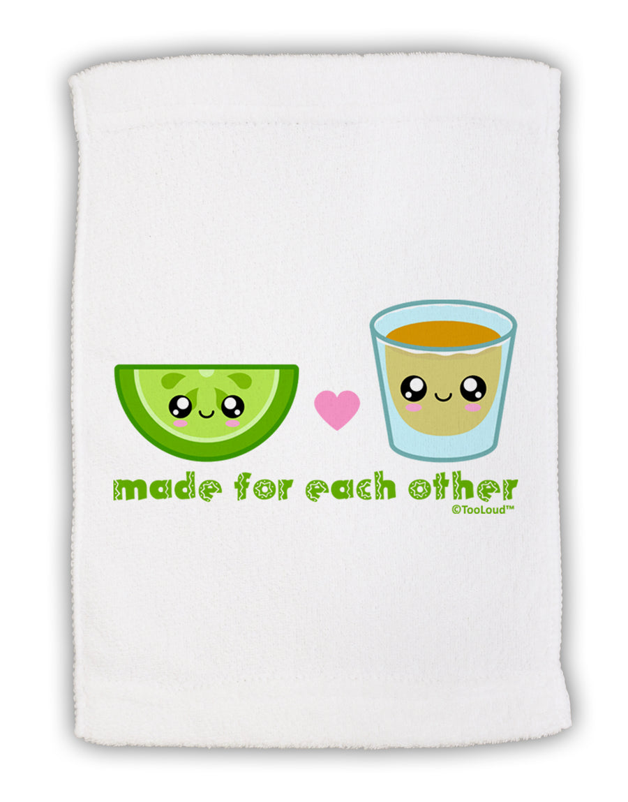 Cute Tequila Shot and Lime - Made For Each Other Micro Terry Sport Towel 11 x 18 Inch by TooLoud-Sport Towel-TooLoud-White-Davson Sales