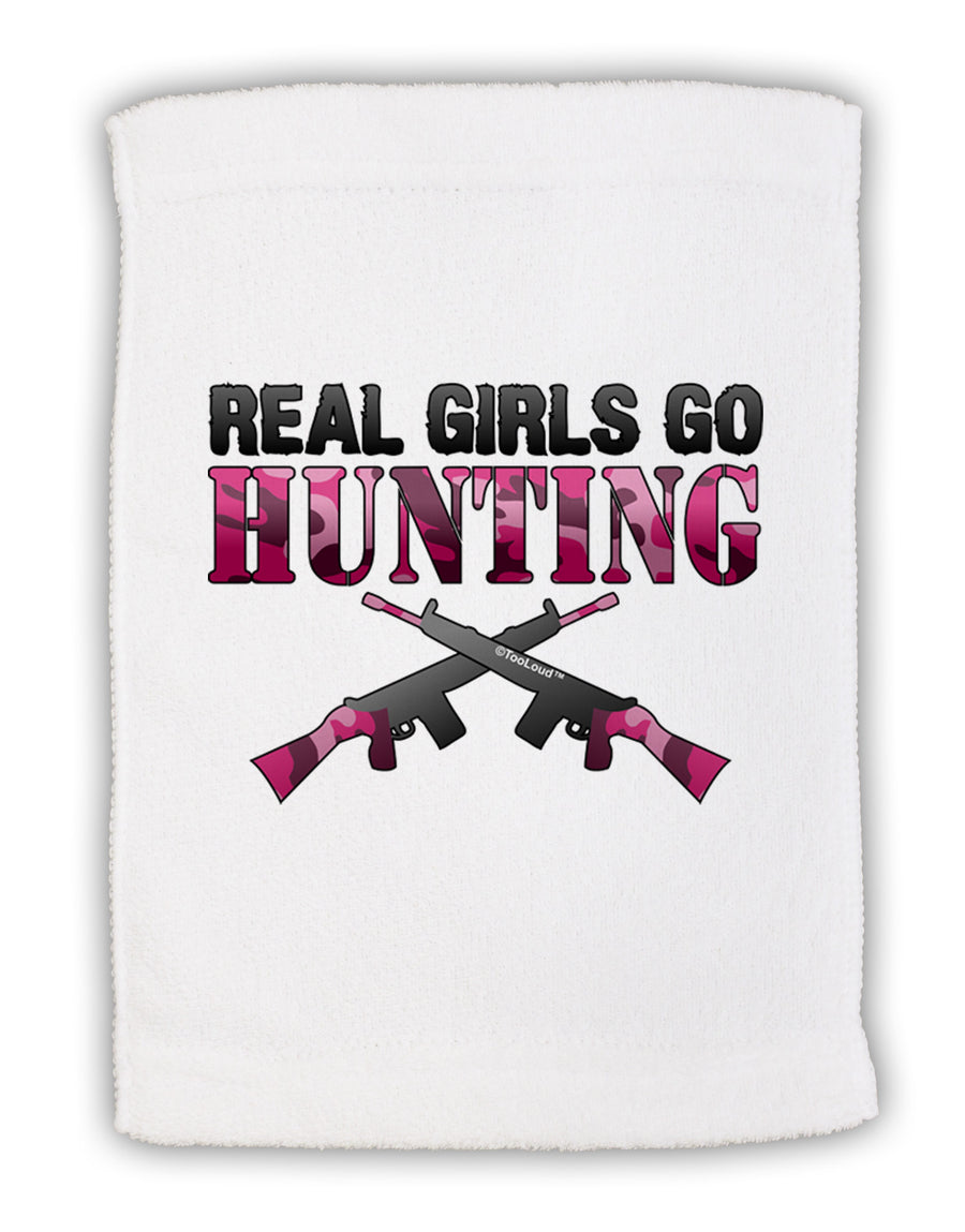 Real Girls Go Hunting Micro Terry Sport Towel 15 X 22 inches-Sport Towel-TooLoud-White-Davson Sales