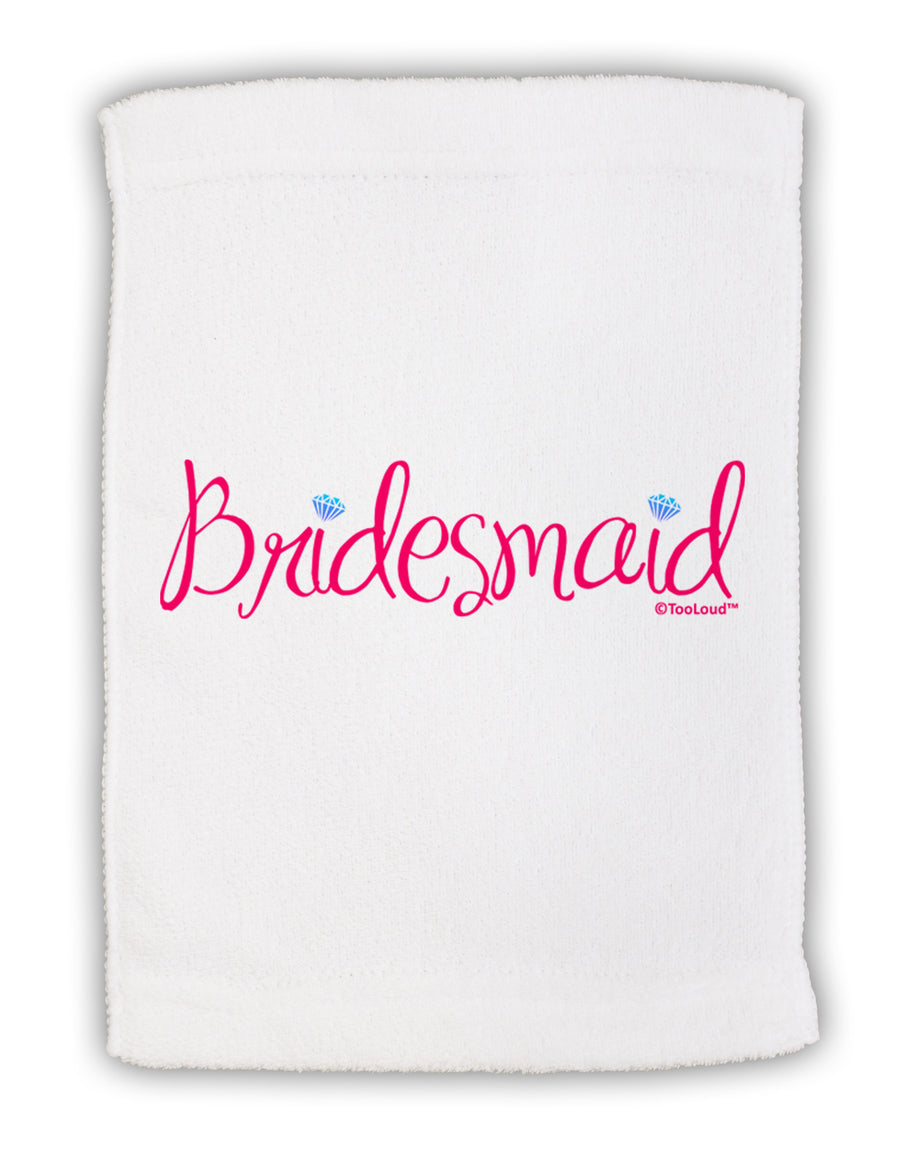 Bridesmaid Design - Diamonds - Color Micro Terry Sport Towel 15 X 22 inches-Sport Towel-TooLoud-White-Davson Sales