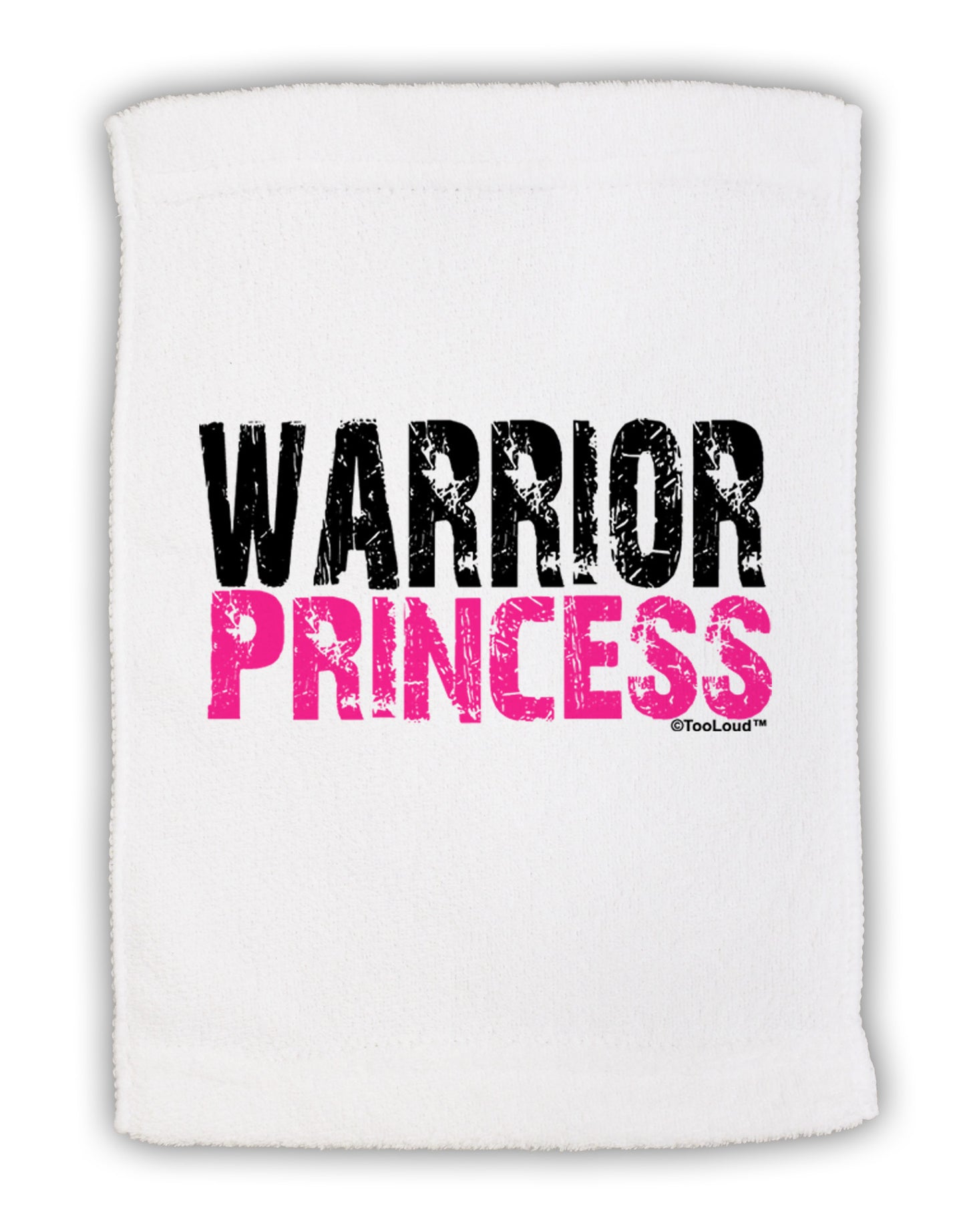 Warrior Princess Pink Micro Terry Sport Towel 11 x 18 inches-TooLoud-White-Davson Sales
